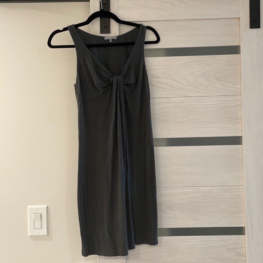 James Perse gray babydoll cotton dress